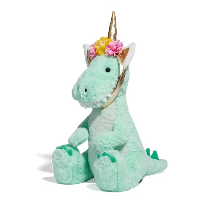 FAO Schwarz 12" Sparklers T-Rex With Removable Fantasy Headband Toy Plush 6 FAO Schwarz 12" Sparklers T-Rex With Removable Fantasy Headband Toy Plush - Image 4
