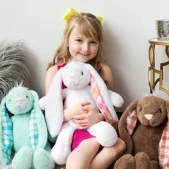 Plushible White Plaid Eared Bunny -Stuffed Toys Store GUEST 02000e66 3a7a 45fe 9a1c bccf798a655b
