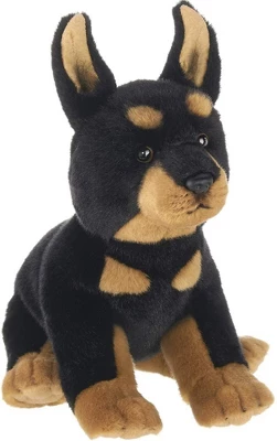 Bearington Thor Plush Doberman Stuffed Animal Puppy Dog, 13 Inch 3 Bearington Thor Plush Doberman Stuffed Animal Puppy Dog, 13 Inch