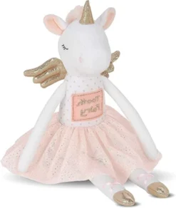 Bearington Twinkles Soft Plush Unicorn Tooth Fairy Doll, 14 Inches