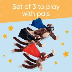 HearthSong Set Of Three Plush Flying Flingshot Howling Monkeys In Colorful Cloaks -Stuffed Toys Store GUEST 064681fe a5c8 4c78 97e7 44109778eb6c