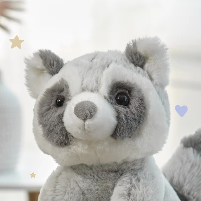 Bearington Ringo Plush Raccoon Stuffed Animal, 10.5 Inch 4 Bearington Ringo Plush Raccoon Stuffed Animal, 10.5 Inch - Image 2