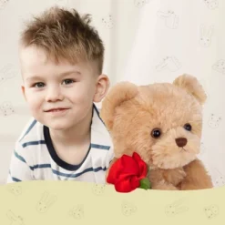 Bearington Collection Remington Stuffed Animal Teddy Bear Holding A Rose, 9.5" -Stuffed Toys Store GUEST 0bdebb60 5c91 4081 8ee8 10a26d98d71d