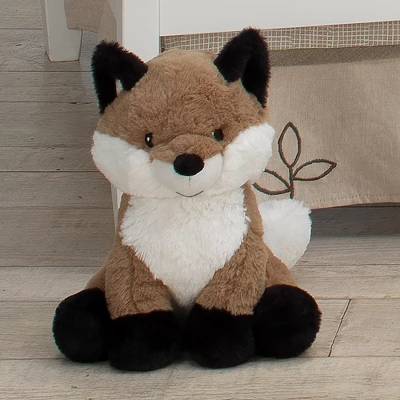Lambs & Ivy Painted Forest Brown/White Plush Fox Stuffed Animal - Knox 4 Lambs & Ivy Painted Forest Brown/White Plush Fox Stuffed Animal - Knox - Image 2