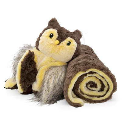 Plushible Blankie Bestie 2-in-1 Plush And Blanket Owliver The Owl 4 Plushible Blankie Bestie 2-in-1 Plush And Blanket Owliver The Owl - Image 2