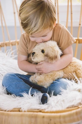 Bearington Goldie Plush Golden Retriever Stuffed Animal Puppy Dog, 13 Inch 5 Bearington Goldie Plush Golden Retriever Stuffed Animal Puppy Dog, 13 Inch - Image 3