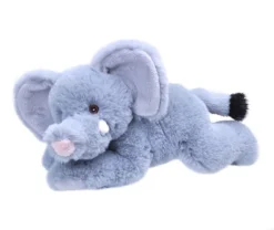 Wild Republic Ecokins Mini African Elephant Stuffed Animal, 8 Inches