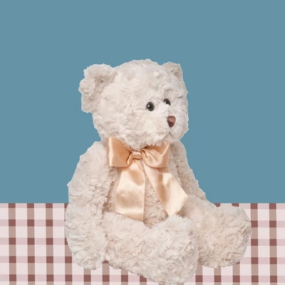 Bearington Huggles Creamy White Plush Bear: 16 Tall Classic Stuffed Teddy Bear 7 Bearington Huggles Creamy White Plush Bear: 16 Tall Classic Stuffed Teddy Bear - Image 5