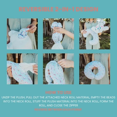 HELLO KITTY Surreal Entertainment Sanrio Cinnamoroll Reversible Neck Roll Pillow And Plush Toy 4 HELLO KITTY Surreal Entertainment Sanrio Cinnamoroll Reversible Neck Roll Pillow And Plush Toy - Image 3