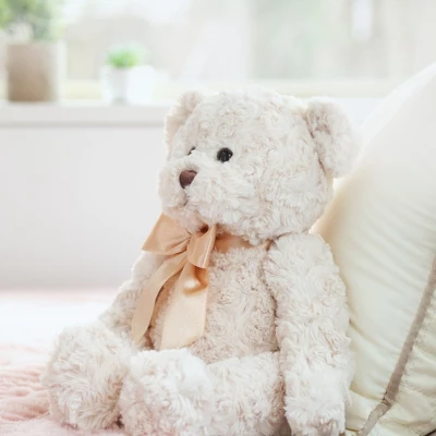 Bearington Huggles Creamy White Plush Bear: 16 Tall Classic Stuffed Teddy Bear 6 Bearington Huggles Creamy White Plush Bear: 16 Tall Classic Stuffed Teddy Bear - Image 4