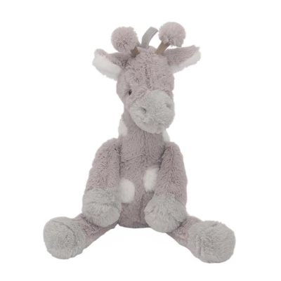 Lambs & Ivy Linen Safari Gray Giraffe Stuffed Animal Toy - Stretch 3 Lambs & Ivy Linen Safari Gray Giraffe Stuffed Animal Toy - Stretch