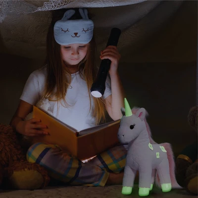 FAO Schwarz 13" Pink Unicorn Glow In The Dark Toy Plush 7 FAO Schwarz 13" Pink Unicorn Glow In The Dark Toy Plush - Image 5