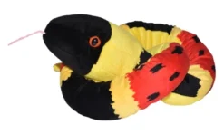 Wild Republic Plush Snake 54 Inches Coral Stuffed Animal, 54 Inches