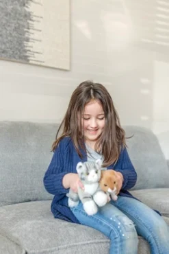 Bearington Collection Lil' Socks Small Plush Stuffed Animal Gray Striped Tabby Cat, 8" -Stuffed Toys Store GUEST 31ebe95a 2477 4226 9160 7ae1170bda8c