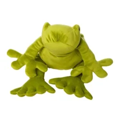 Manhattan Toy Velveteen Fidgety Frog Pond Life Toy Stuffed Animal, 14"