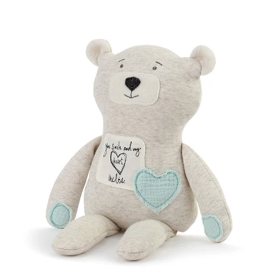 DEMDACO Poetic Threads Bear - Boy 17 Inch - Blue 5 DEMDACO Poetic Threads Bear - Boy 17 Inch - Blue - Image 3