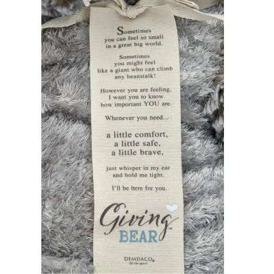 DEMDACO Jumbo Giving Bear 36 Inches - Brown 5 DEMDACO Jumbo Giving Bear 36 Inches - Brown - Image 3