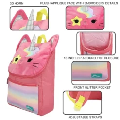 Squishmallows Sienna The Unicorn Cat Youth 16' Backpack -Stuffed Toys Store GUEST 4b05ca34 fcb5 4338 829c e70a93228949