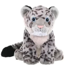 Wild Republic Cuddlekins Snow Leopard Cub Stuffed Animal, 12 Inches
