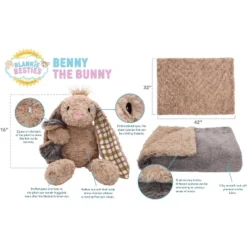 Plushible Blankie Besties 2-in-1 Plush And Blanket Benny The Bunny 15 Plushible Blankie Besties 2-in-1 Plush And Blanket Benny The Bunny -Stuffed Toys Store GUEST 4b284097 6634 4d54 9760 c47cb74db139
