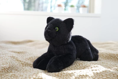 Bearington Collection Small Plush Stuffed Animal Black Cat, 8" 3 Bearington Collection Small Plush Stuffed Animal Black Cat, 8"