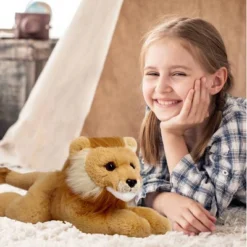 FAO Schwarz 15" Adopt A Wild Pal Lion Male Toy Plush