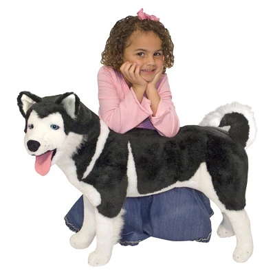 Melissa & Doug Giant Siberian Husky - Lifelike Stuffed Animal Dog (over 2 Feet Tall) 5 Melissa & Doug Giant Siberian Husky - Lifelike Stuffed Animal Dog (over 2 Feet Tall) - Image 3