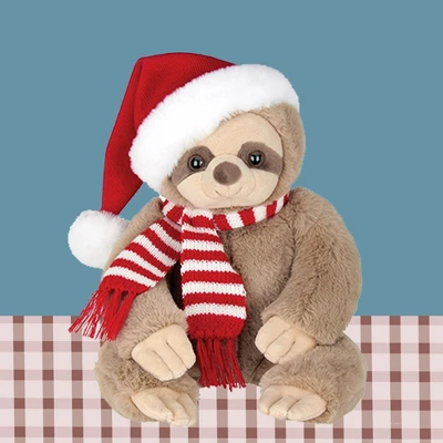 Bearington Plush Santa Sloth Christmas Stuffed Animal, 16 Inches 3 Bearington Plush Santa Sloth Christmas Stuffed Animal, 16 Inches