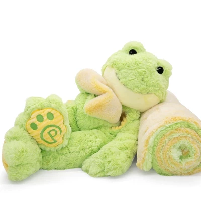 Plushible Blankie Besties 2-in-1 Plush And Blanket Filip The Frog 5 Plushible Blankie Besties 2-in-1 Plush And Blanket Filip The Frog - Image 3
