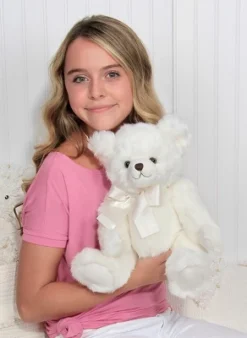 Bearington Aspen White Plush Stuffed Animal Teddy Bear, 15.5 Inches -Stuffed Toys Store GUEST 6558dc26 4dce 45c2 8007 600470301729