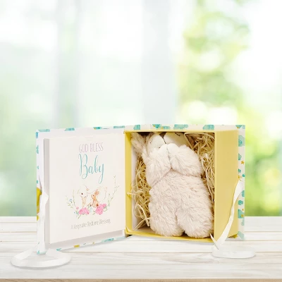 Tickle & Main Baby Praying Musical Lamb And Prayer Book Gift Set In Keepsake Box, Baptism Gifts For Girls & Boys 4 Tickle & Main Baby Praying Musical Lamb And Prayer Book Gift Set In Keepsake Box, Baptism Gifts For Girls & Boys - Image 2