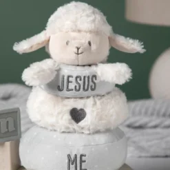 DEMDACO Stackable Plush - Jesus Loves Me Lamb -Stuffed Toys Store GUEST 6db631dd 4e75 4d0b 89fd 3c2c33d7db60
