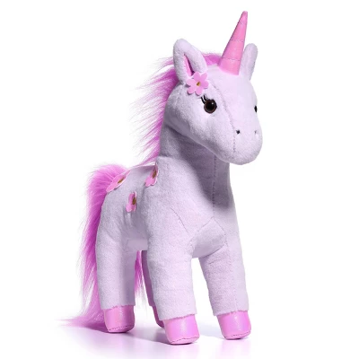 FAO Schwarz 13" Purple Unicorn Glow In The Dark Toy Plush 4 FAO Schwarz 13" Purple Unicorn Glow In The Dark Toy Plush - Image 2