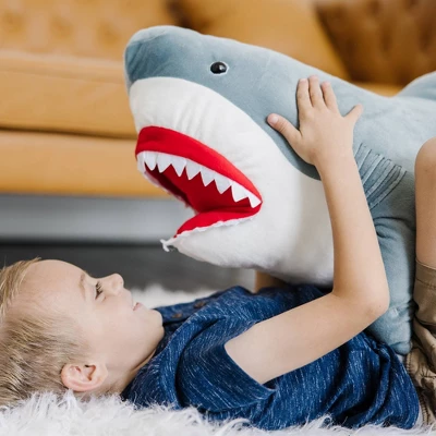 Melissa & Doug Giant Shark 3' Stuffed Animal 3 Melissa & Doug Giant Shark 3' Stuffed Animal