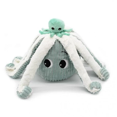 TriAction Toys Les Delingos Ptipotos Mom And Baby Octopus Plush | Mint 3 TriAction Toys Les Delingos Ptipotos Mom And Baby Octopus Plush | Mint