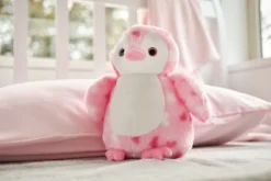 Bearington Precious Heart Stuffed Animal Penguin Plush Heart Printed, 9 Inches