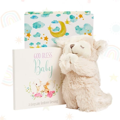 Tickle & Main Baby Praying Musical Lamb And Prayer Book Gift Set In Keepsake Box, Baptism Gifts For Girls & Boys 6 Tickle & Main Baby Praying Musical Lamb And Prayer Book Gift Set In Keepsake Box, Baptism Gifts For Girls & Boys - Image 4