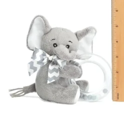 Bearington Collection Lil' Spout Plush Stuffed Animal Gray Elephant Ring Rattle, 5.5" -Stuffed Toys Store GUEST 83817bf3 8c04 4348 88fc a3845d9c7073