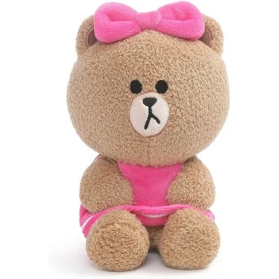 Enesco Line Friends Choco 7 Inch Seated Plush 3 Enesco Line Friends Choco 7 Inch Seated Plush