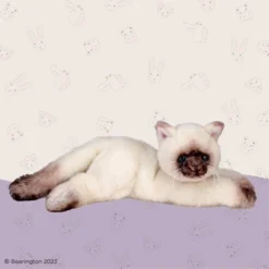 Bearington Cleo Plush Stuffed Animal Siamese Cat, Kitten 15 Inch