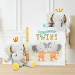 Tickle & Main We Are Twins, Baby And Toddler Twin Gift Set, Keepsake Book And Set Of 2 Plush Elephant Rattles For Boys And Girls -Stuffed Toys Store GUEST 8d64c128 8846 4cd1 8c02 888851e2f8f7