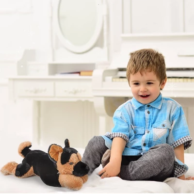 FAO Schwarz German Shepherd Cuddly Ultra-Soft Fur 15" Stuffed Animal 4 FAO Schwarz German Shepherd Cuddly Ultra-Soft Fur 15" Stuffed Animal - Image 2