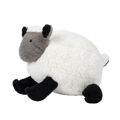 Lambs & Ivy Sleepy Sheep Plush White/Black/Gray Sheep Stuffed Animal Toy - Wooly 4 Lambs & Ivy Sleepy Sheep Plush White/Black/Gray Sheep Stuffed Animal Toy - Wooly - Image 2