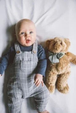 Bearington Baby Gus The Teddy Bear: Hand-Sewn Brown Bear With Soft Fur, Premium Fill And Satin Bow; 13 Tall -Stuffed Toys Store GUEST a53dfccd db38 4b02 b15d c3f918a8372c