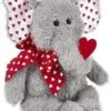 Bearington Hugh Loves You Stuffed Animal Elephant With Hearts And A Red Heart Printed Bow, 13 Inches -Stuffed Toys Store GUEST a8e1baf2 1805 4490 9cf0 590b61021724