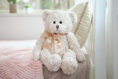 Bearington Huggles Creamy White Plush Bear: 16 Tall Classic Stuffed Teddy Bear 4 Bearington Huggles Creamy White Plush Bear: 16 Tall Classic Stuffed Teddy Bear - Image 2