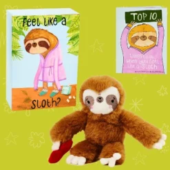 Tickle & Main Get Well Gifts-Feel Like A Sloth - Get Well Soon Gift For Women, Kids, Men, Teens - Plush Sloth Gift Box