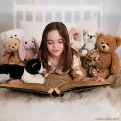 Bearington Lil' Cutie White Stuffed Animal Teddy Bear With Hearts And A Red Bow, 14 Inches -Stuffed Toys Store GUEST bbcc3ea1 f819 46e1 8b2e 8ccb9744e037