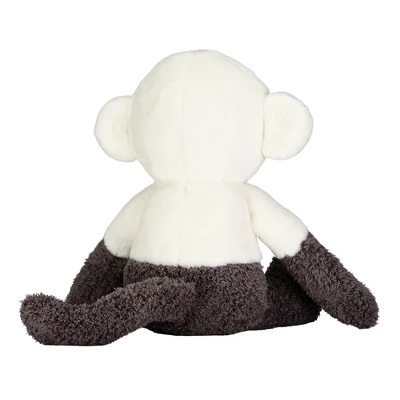 Lambs & Ivy Jungle Party White/Gray Plush Monkey Stuffed Animal Toy - Charlie 5 Lambs & Ivy Jungle Party White/Gray Plush Monkey Stuffed Animal Toy - Charlie - Image 3