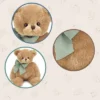 Bearington Baby Gus The Teddy Bear: Hand-Sewn Brown Bear With Soft Fur, Premium Fill And Satin Bow; 13 Tall